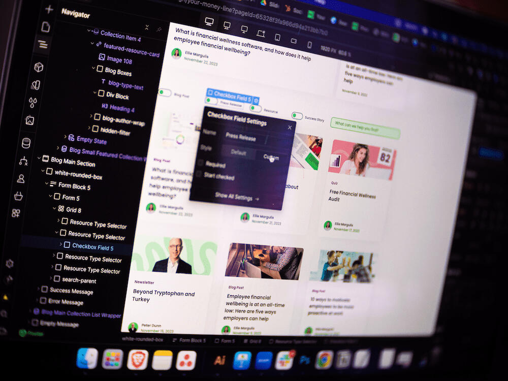 Behind the Scenes in Webflow